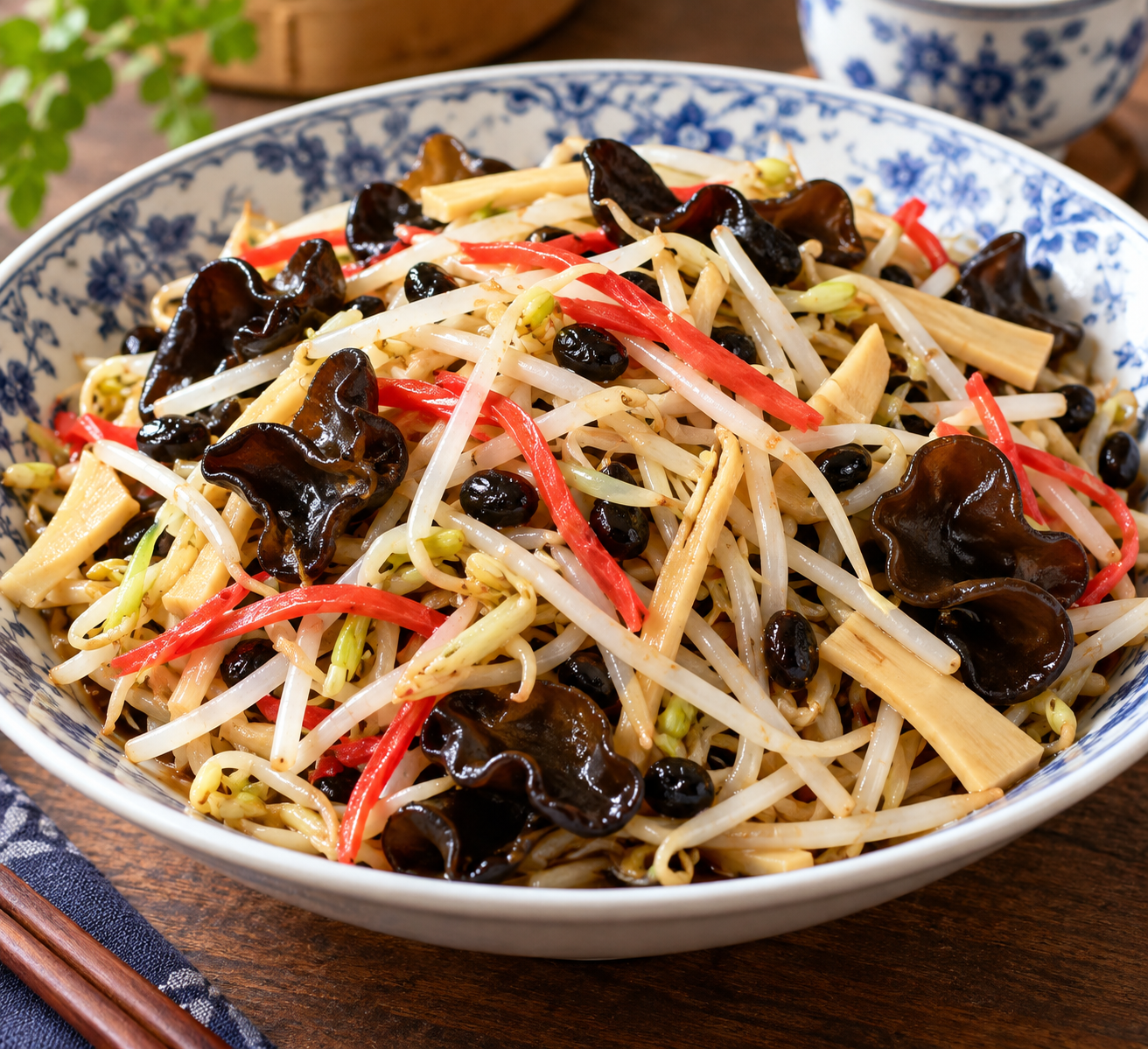 Bean Sprouts with Sweet Red Ginger