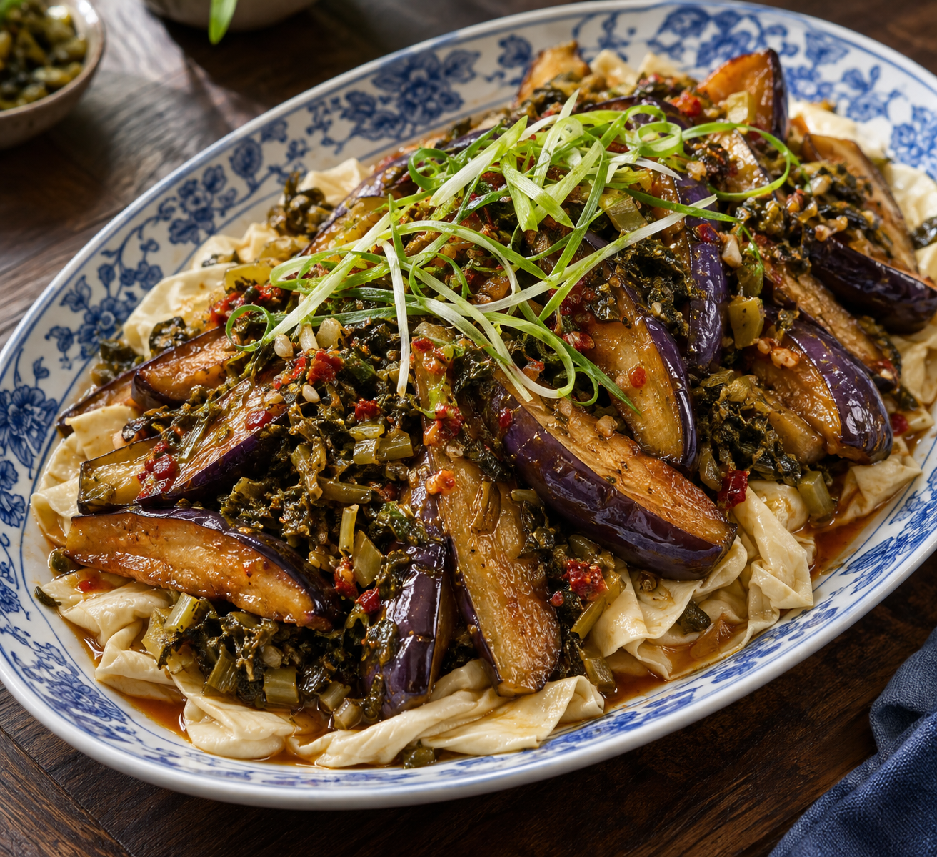 Deep-Fried Eggplant with Char Choy