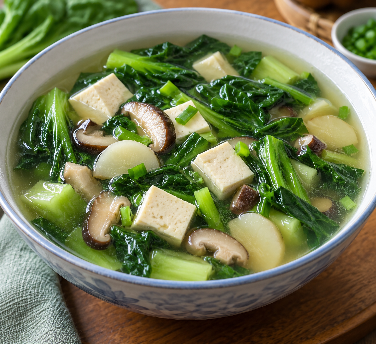 Mustard Green Tofu Soup