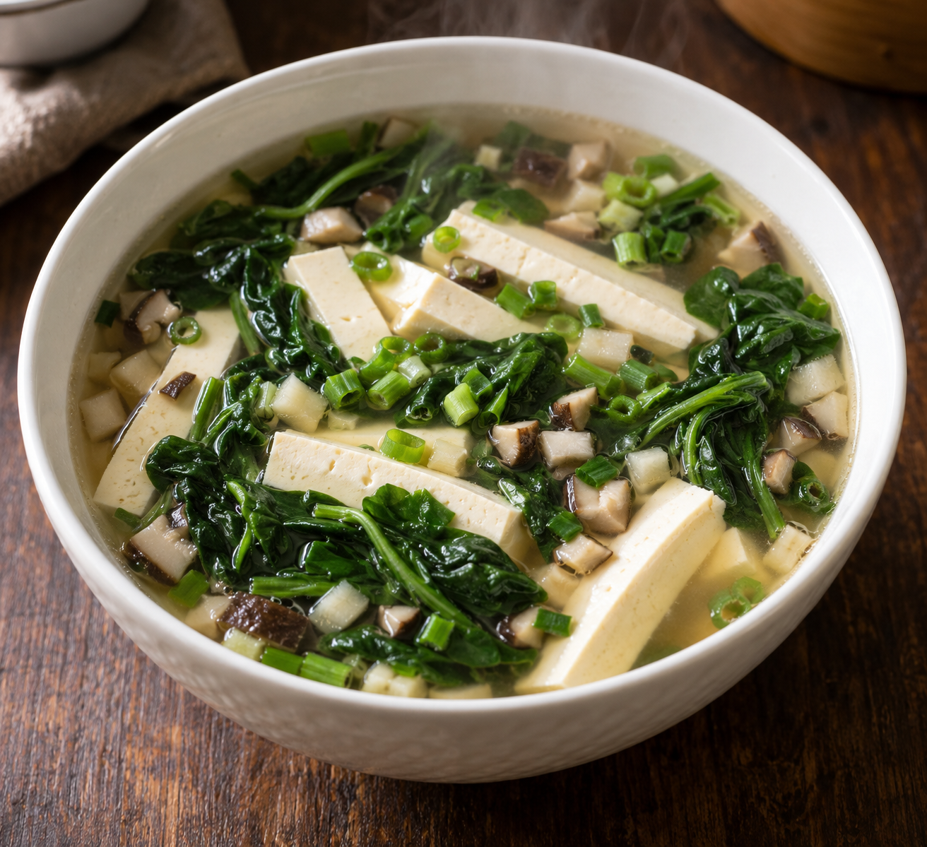 Tofu Spinach Soup